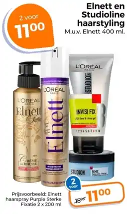 Trekpleister Elnett en Studioline haarstyling aanbieding