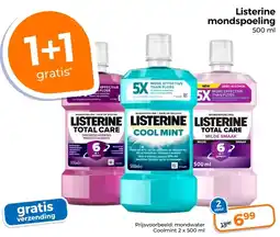 Trekpleister Listerine mondspoeling aanbieding