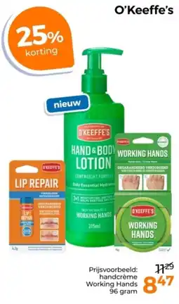 Trekpleister O'Keeffe's aanbieding