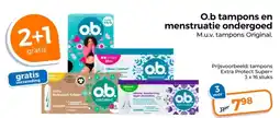 Trekpleister O.b tampons en menstruatie ondergoed aanbieding