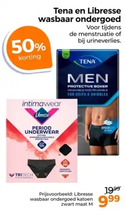 Trekpleister Tena en Libresse wasbaar ondergoed aanbieding