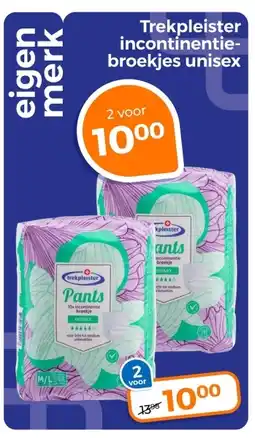 Trekpleister Trekpleister incontinentie broekjes unisex aanbieding