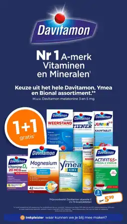 Trekpleister Keuze uit het hele Davitamon, Ymea en Bional assortiment. aanbieding