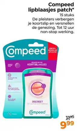 Trekpleister Compeed lipblaasjes patch aanbieding