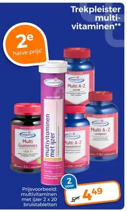 Trekpleister Trekpleister multi vitaminen aanbieding