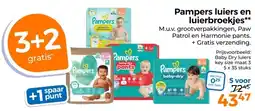 Trekpleister Pampers luiers en luierbroekjes** aanbieding