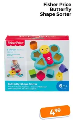 Trekpleister Fisher Price Butterfly Shape Sorter aanbieding