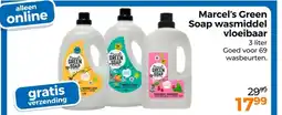 Trekpleister Marcel's Green Soap wasmiddel vloeibaar aanbieding
