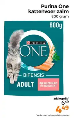 Trekpleister Purina One kattenvoer zalm aanbieding