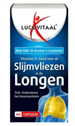De Online Drogist Lucovitaal Slijmvliezen in de Longen Capsules aanbieding