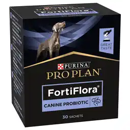 Zooplus 5% Korting! 2 x Purina PRO Plan Canine Fortiflora supplementen voor honden - Probiotic 2 x 30 g aanbieding