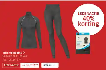 ANWB Thermokleding gemaakt door ten cate aanbieding