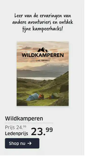 ANWB Wildkamperen aanbieding