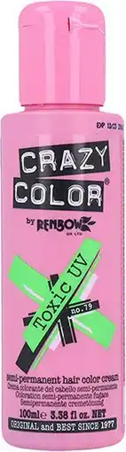 Bol.com Crazy Color Semi permanente haarverf Toxic UV Groen aanbieding
