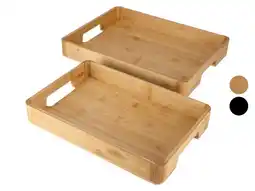 Lidl SILVERCREST Set bamboe dienbladen aanbieding