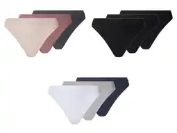 Lidl esmara Set van 3 geribde dames strings aanbieding