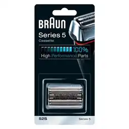 Amazon Braun Series 5 52S Elektrisch Scheerapparaat Reservekop Cassette – Zilver aanbieding