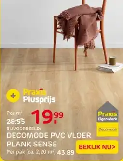 Praxis Decomode PVC Vloer Plank Sense aanbieding
