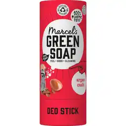 Etos Marcel's Green Soap Argan & Oudh Deodorant Stick 40 GR aanbieding