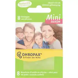 Etos Ohropax Mini Siliconen Oordopjes Voor Kind en Volwassene aanbieding