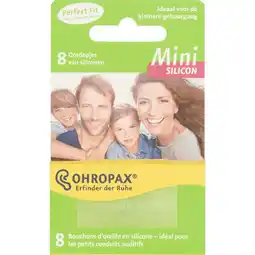 Etos Ohropax Mini Siliconen Oordopjes Voor Kind en Volwassene aanbieding