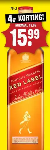 Dirck 3 John Walker Red Label aanbieding