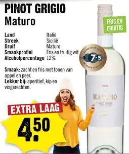 Dirck 3 Pinot Grigio Maturo aanbieding
