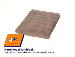 Action Hotel Royal handdoek aanbieding