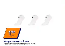 Action Kappa sneakersokken aanbieding