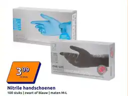Action Nitrile Handschoenen aanbieding