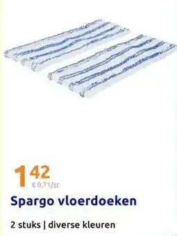 Action Spargo vloerdoeken aanbieding