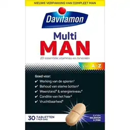 Trekpleister Davitamon Compleet Man Tabletten aanbieding