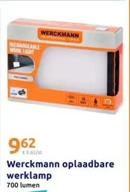 Action Werckmann oplaadbare werklamp aanbieding