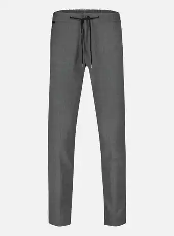 Oger Berwich Slim-fit Spiaggia pantalon Antraciet aanbieding