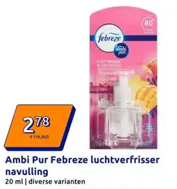 Action Ambi Pur Febreze luchtverfrisser navulling aanbieding