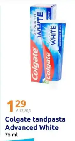 Action Colgate tandpasta Advanced White aanbieding