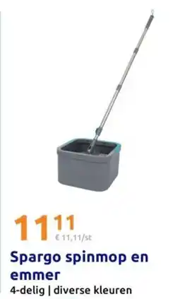 Action Spargo spinmop en emmer aanbieding