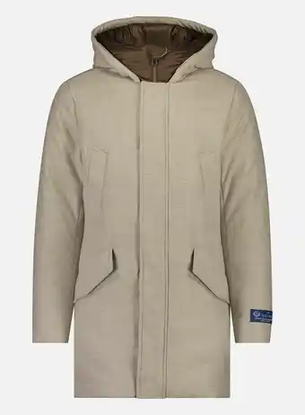 Oger Woolrich Waterbestendige eco wol parka Beige aanbieding