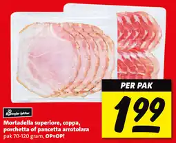 Boni Mortadella superiore, coppa, porchetta of pancetta arrotolara aanbieding