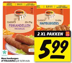 Boni Mora hamburgers of frikandellen aanbieding