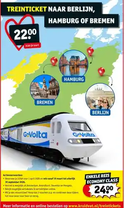 Kruidvat Enkele Reis Economy Class aanbieding