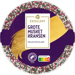 Albert Heijn AH Excellent Grote musket kransen melkchocolade aanbieding