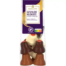 Albert Heijn AH Excellent Gevulde klokjes crispy praliné aanbieding