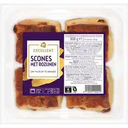 Albert Heijn AH Excellent Scones met rozijnen aanbieding