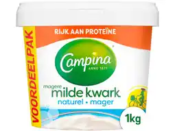 Hoogvliet Campina magere kwark naturel aanbieding