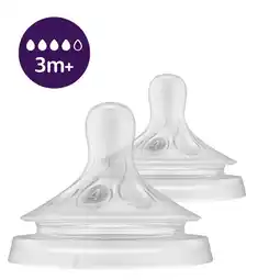 Kruidvat Philips Avent SCY964/02 3m+ Snelheid 4 Natuurlijke Zuigreflex Flesspenen aanbieding