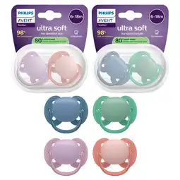 Kruidvat Philips Avent Ultra Soft SCF091/44 Fopspeen aanbieding