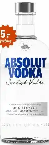 Gall & Gall Absolut Vodka 70CL aanbieding