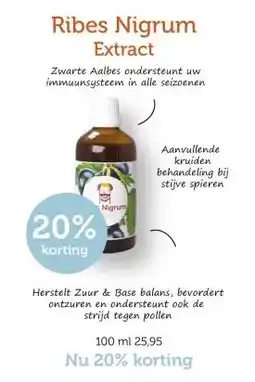 De Rode Pilaren Ribes Nigrum Extract aanbieding
