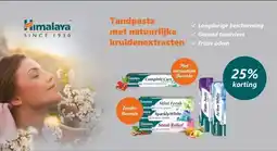 De Rode Pilaren Himalaya Tandpasta met natuurlijke kruidenextracten aanbieding